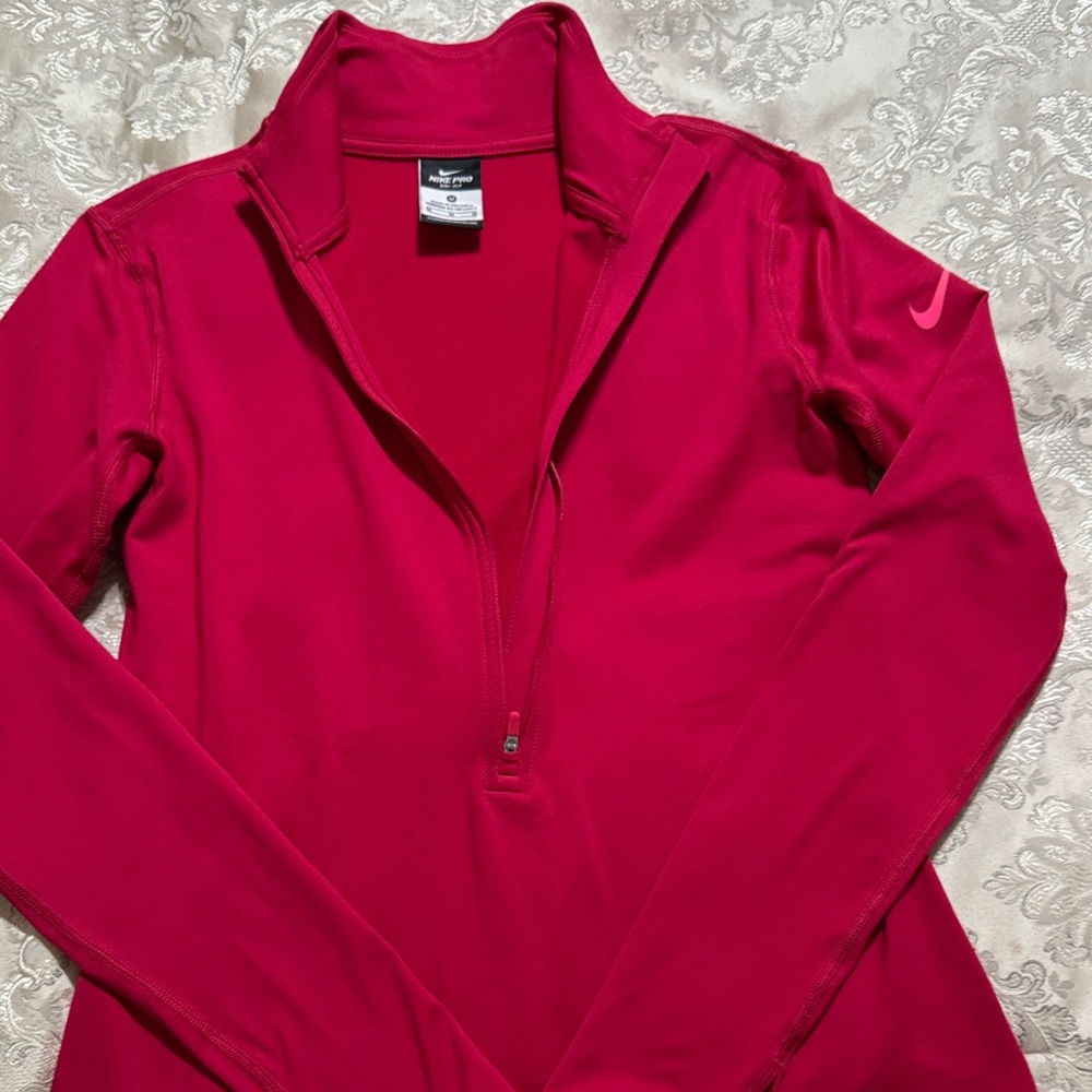 Nike Women's Bright Pink Long Sleeve Top